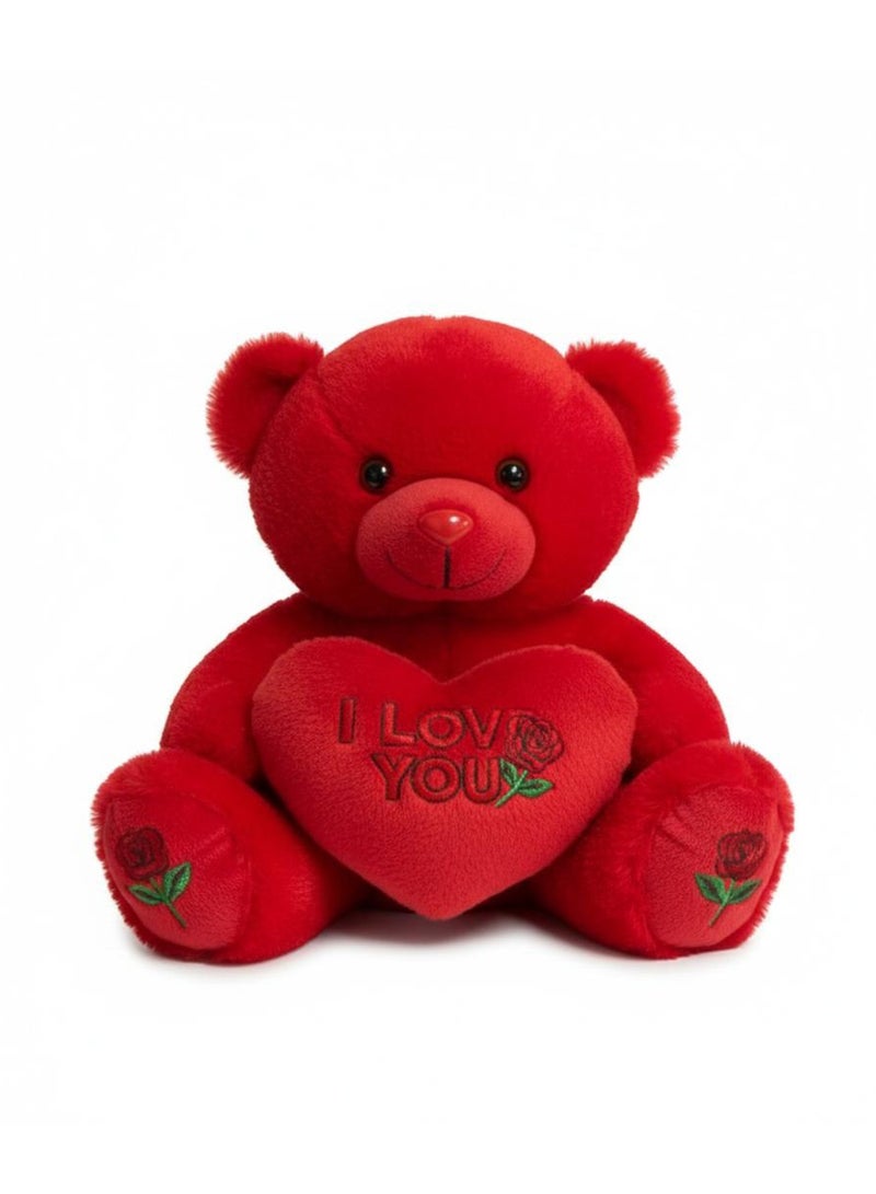 Toyland Plush Teddy Bear 50 CM with “I Love You” Heart, Romantic Gift - Image 1
